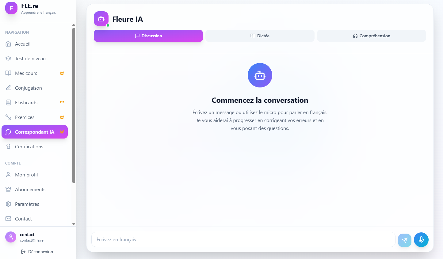Fleure IA Interface